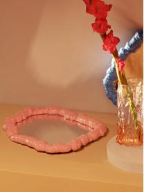 Wandspiegel Purfect mit rosanem Kunststoffrahmen, Rahmen: Polyresin, Spiegelfläche: Spiegelglas, Rosa, B 31 cm x H 43 cm