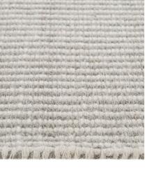 Tapis pure laine gris crème Ajo, Gris clair, crème