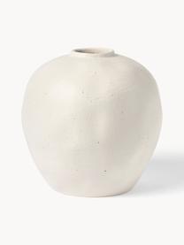 Vase en grès cérame Bruno, haut. 26 cm, Grès cérame, Blanc cassé, Ø 26 x haut. 26 cm