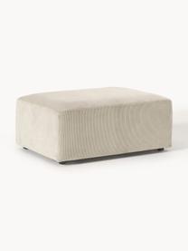 Cord-Hocker Melva, B 99 x T 72 cm, Bezug: Cord (92 % Polyester, 8 %, Gestell: Massives Kiefern- und Fic, Cord Hellbeige, B 99 x T 72 cm