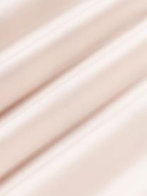 Gestreept katoensatijnen dekbedovertrek Brendan met bies, Weeftechniek: satijn Draaddichtheid 210, Perzik tinten, B 200 x H 200 cm