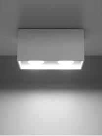 Plafón pequeño Geo, Lámpara: aluminio, Blanco, An 20 x Al 10 cm
