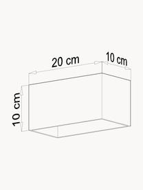 Kleiner Deckenstrahler Geo, Weiss, B 20 x H 10 cm