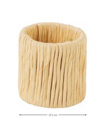 Rond de serviette de table Carolina, 6 pièces, Beige