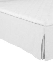 Letto boxspring premium Violet, Materasso: a molle insacchettate a 7, Piedini: legno di faggio massiccio, Grigio chiaro, 200 x 200