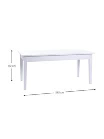 Mesa de comedor Madeleine, Blanco, An 180 x Al 80 cm