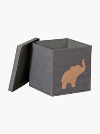 Boîte de rangement Premium, Gris foncé, éléphant, larg. 30 x prof. 30 cm