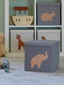 Aufbewahrungsbox Premium, Dunkelgrau, Elefant, B 30 x T 30 cm