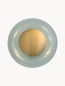 Mundgeblasene Wandleuchte Horizon, Lampenschirm: Glas, mundgeblasen, Mintgrün, Goldfarben, Ø 21 x T 17 cm