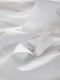 Housse de couette en satin Willa, Blanc, larg. 240 x long. 220 cm