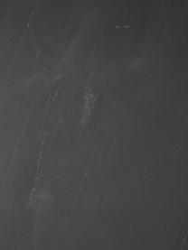 Marmeren bijzettafel Alys, Tafelblad: marmer, Frame: gecoat metaal, Tafelblad: zwart marmer. Frame: glanzend goudkleurig, B 50 x H 50 cm