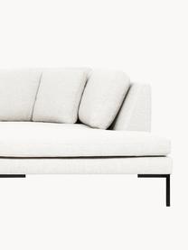 Ecksofa Emma mit Metall-Füssen, Bezug: Polyester 100.000 Scheuer, Gestell: Massives Kiefernholz, Bir, Webstoff Off White, B 302 x T 220 cm, Eckteil links