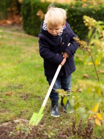 Kinderspade Little Gardener, Hout, gecoat metaal, Groen, beige, B 14 cm x H 81 cm