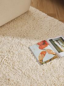 Tapis à poils longs en laine Kasper, 80 % laine (certifiée RWS), 20 % coton

Les tapis en laine peuvent perdre des fibres lors des premières semaines et des peluches peuvent se former, ce phénomène est naturel et diminue à mesure de votre usage et du temps, Blanc crème, larg. 80 x long. 150 cm (taille XS)