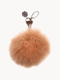 Porte-clés artisanal en fourrure d'alpaga Clave, Fourrure d'alpaga, Beige, Ø 7 x haut. 7 cm