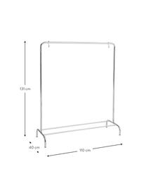 Wieszak stojący Cesar, Metal powlekany, Odcienie srebrnego, S 110 x W 131 cm