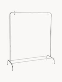 Metalen garderobe Cesar met haken, Gecoat metaal, Zilverkleurig, B 110 x H 131 cm