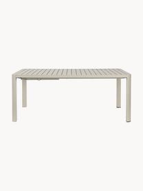 Tavolo da giardino allungabile Kiplin, 180 - 240 x 100 cm, Alluminio verniciato a polvere, Beige chiaro, Larg. 180/240 x Prof. 100 cm