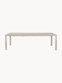 Mesa extensible para exterior Kiplin, 180-240 x 100 cm, Aluminio con pintura en polvo, Beige claro, An 180-240 x F 100 cm