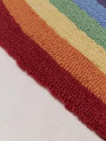 Kussenhoezen Cary met regenboog en kwastjes in multicolour, set van 2, Wit, multicolour, B 45 x L 45 cm