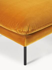 Sofa-Hocker Moby aus Samt, Bezug: Samt (Hochwertiger Polyes, Gestell: Massives Kiefernholz, Samt Senfgelb, B 78 x T 78 cm