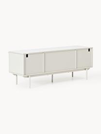 Credenza bassa in legno Elona, Beige chiaro, Larg. 180 x Alt. 55 cm