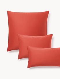 Federa in raso di cotone Comfort, Rosso ruggine, Larg. 50 x Lung. 80 cm