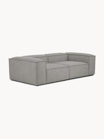 Modulares Sofa Lennon (3-Sitzer) aus Cord, Bezug: Cord (92 % Polyester, 8 %, Gestell: Massives Kiefernholz, Spe, Füße: Kunststoff Dieses Produkt, Cord Grau, B 238 x T 119 cm