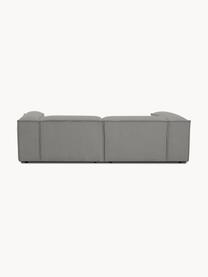 Modulares Sofa Lennon (3-Sitzer) aus Cord, Bezug: Cord (92 % Polyester, 8 %, Gestell: Massives Kiefernholz, Spe, Füße: Kunststoff Dieses Produkt, Cord Grau, B 238 x T 119 cm