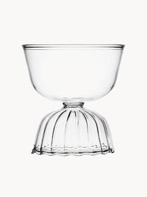 Copas de cóctel artesanales Tutu, 2 uds., Vidrio de borosilicato, Transparente, Ø 10 x Al 11 cm, 280 ml