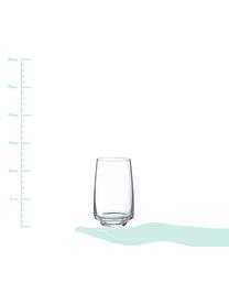 Vaso Forma, 6 uds., vidrio de sílice, Transparente, Ø 8 x Al 12 cm