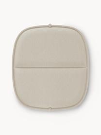 Cojín de asiento para exterior Hiray, Tapizado: 50% poliacrílico, 45% pol, Beige claro, An 43 x L 47 cm
