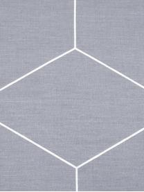 Bavlnená obliečka na vankúš s grafickým vzorom Lynn, 2 ks, Sivá, krémová biela, Š 40 x D 80 cm