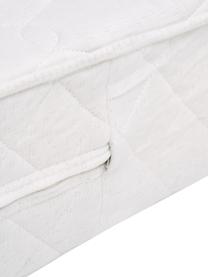 Materasso a molle insacchettate a 7 zone Happy, Rivestimento: doppio jersey (100% polie, Bianco, 140 x 200 cm