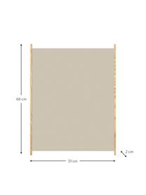 Bacheca magnetica con cornice in legno Koreo, Cornice: legno di frassino, Beige, Larg. 51 x Alt. 66 cm