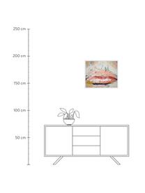 Gerahmter Digitaldruck Kiss Me, Bild: Digitaldruck auf Papier, , Rahmen: Holz, lackiert, Front: Plexiglas, Mehrfarbig, 63 x 53 cm