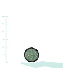 Komplet podstawek z trawy morskiej Costa, 5 elem., Trawa morska, Beżowy, zielony, czarny, Ø 10 x W 1 cm