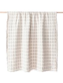 Copriletto in cotone Architecture, 100% cotone, Beige, crema, Larg. 130 x Lung. 180 cm