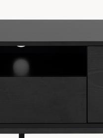 Credenza Seaford, Piedini: metallo verniciato a polv, Nero, Larg. 140 x Alt. 45 cm