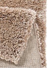 Tapis shaggy doux à poils longs marron Venice, Brun