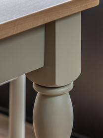 Rozkladací jedálenský stôl z dreva Eton, 180-230 x 95 cm, Dubové drevo, sivobéžová, Š 180 x H 95 cm