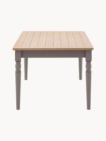 Ausziehbarer Esstisch Eton aus Holz, 180-230 x 95 cm, Tischplatte: Eichenholz, Mitteldichte , Gestell: Eichenholz, lackiert, Eichenholz, Taupe, B 180 x T 95 cm