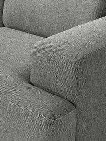 Grosses Ecksofa Melva (4-Sitzer), Bezug: 100 % Polyester Der strap, Gestell: Massives Kiefern- und Fic, Webstoff Dunkelgrau, B 339 x T 220 cm, Eckteil links