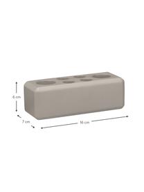 Tandenborstelhouder Loft van beton, Betonkleurig, Grijs, 16 x 6 cm