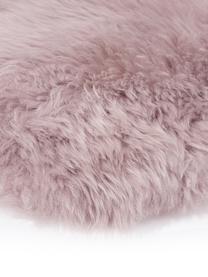 Tapis peau de mouton lisse Oslo, Rose, larg. 60 x long. 180 cm