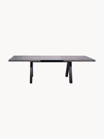 Table extensible look béton Apex, 200 - 250 x 100 cm, Aspect béton, noir, larg. 200 - 250 x prof. 100 cm