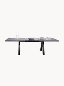 Table extensible look béton Apex, 200 - 250 x 100 cm, Aspect béton, noir, larg. 200 - 250 x prof. 100 cm