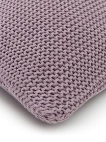 Housse de coussin en tricot lilas Adalyn, Lilas