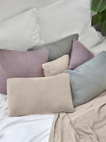 Housse de coussin en tricot lilas Adalyn, Lilas