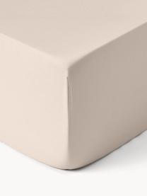 Boxspring-Spannbettlaken Comfort, Baumwollsatin, Webart: Satin Fadendichte 300 TC,, Beige, B 90 x L 200 cm, H 35 cm